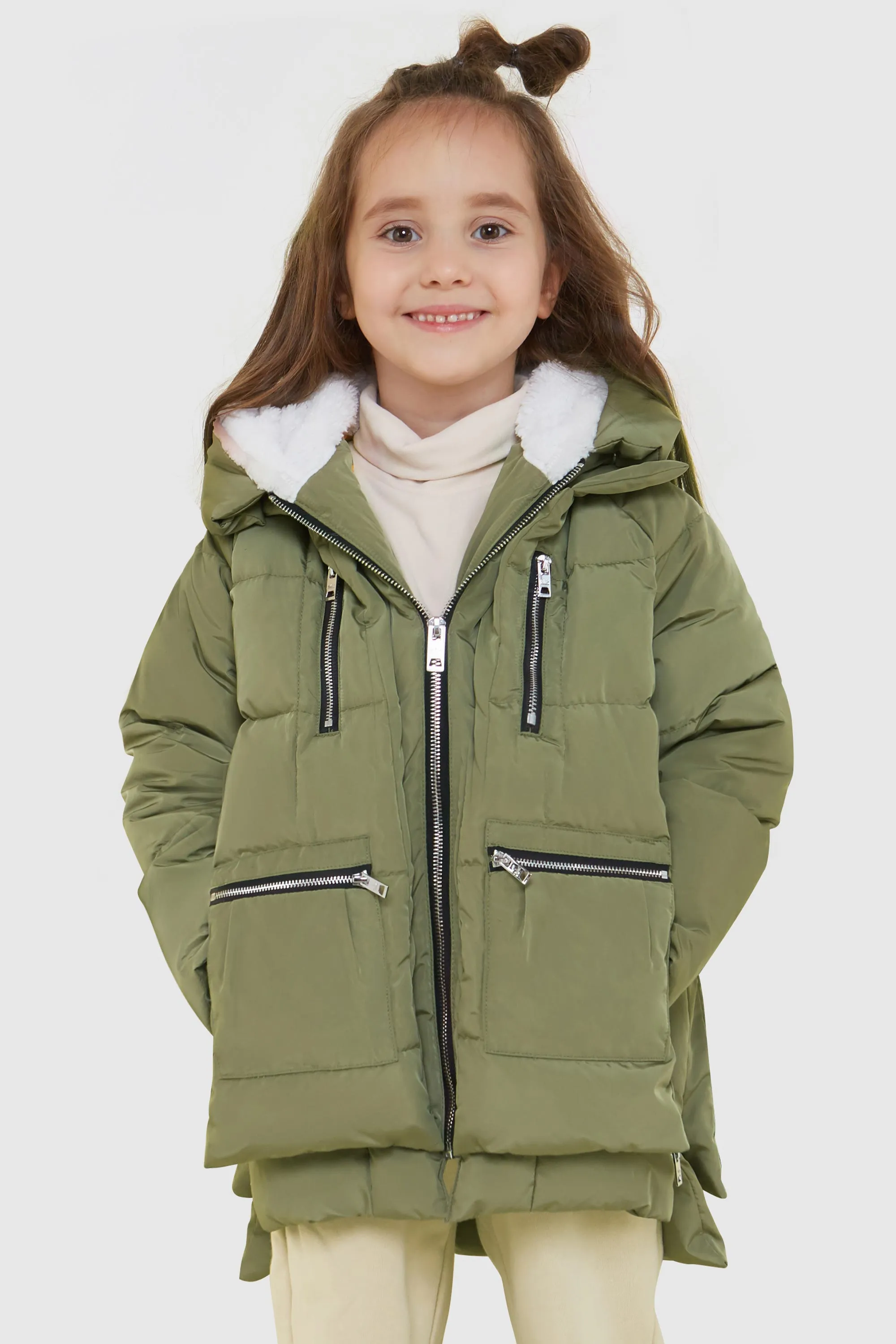 092 Classics Kids Thickened Hooded Down Coat