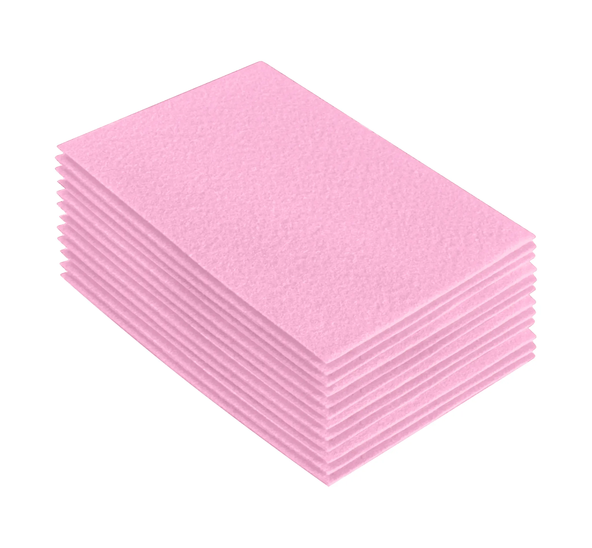 Acrylic Felt 9"X12" Sheet Packs | Baby Pink