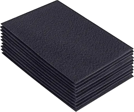 Acrylic Felt 9"X12" Sheet Packs | Dark Grey