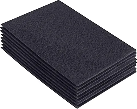 Acrylic Felt 9"X12" Sheet Packs | Dark Grey