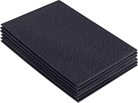 Acrylic Felt 9"X12" Sheet Packs | Dark Grey