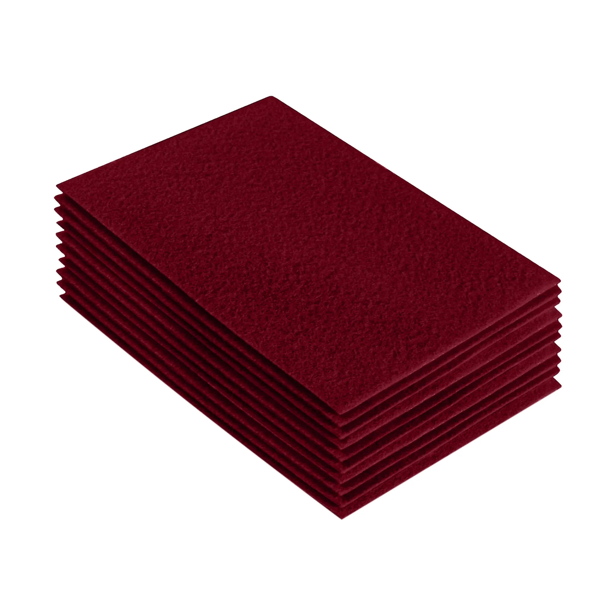 Acrylic Felt 9"X12" Sheet Packs | Dark Red