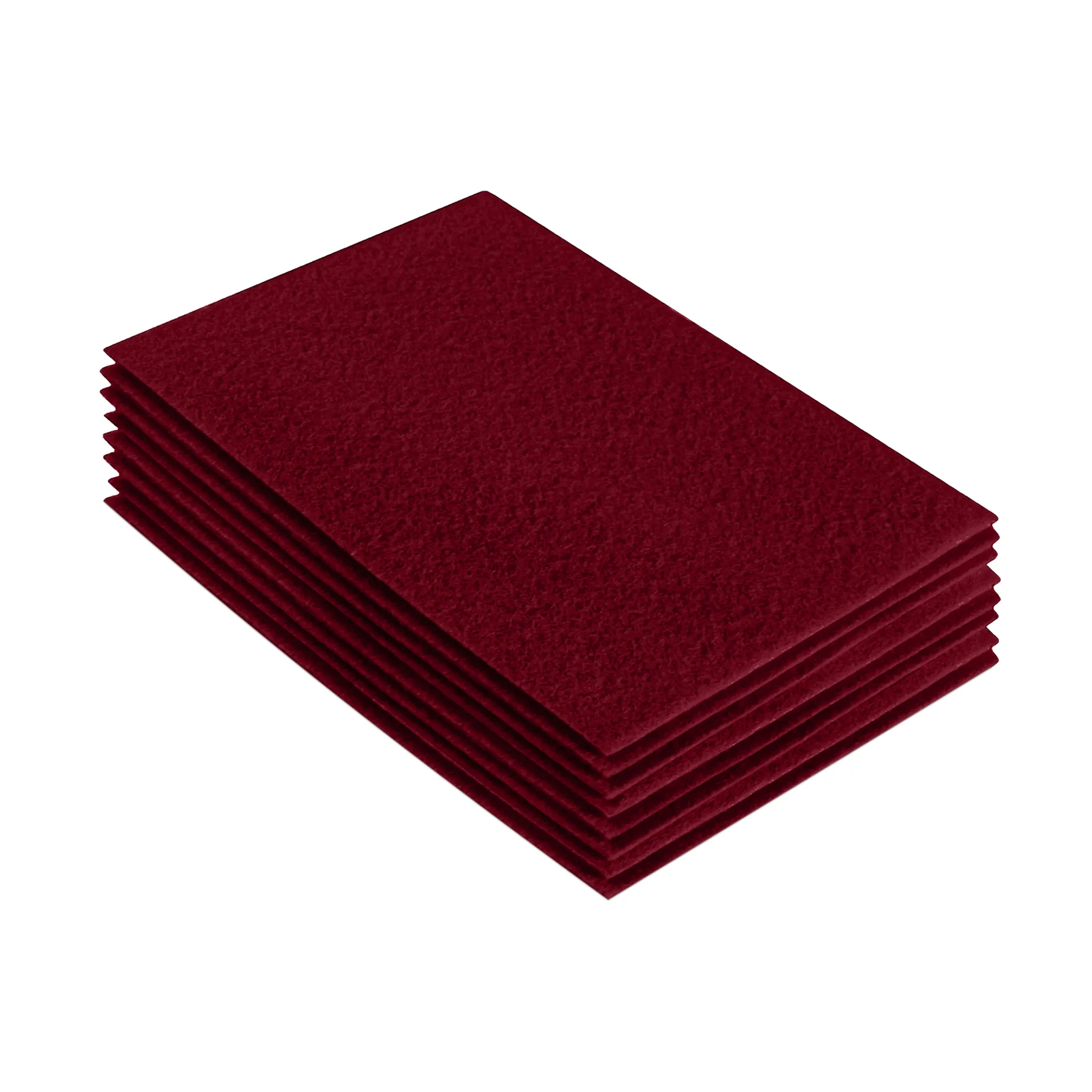 Acrylic Felt 9"X12" Sheet Packs | Dark Red