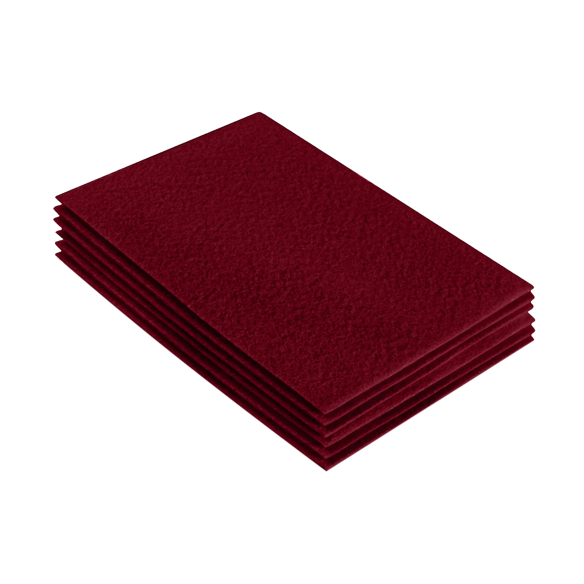 Acrylic Felt 9"X12" Sheet Packs | Dark Red