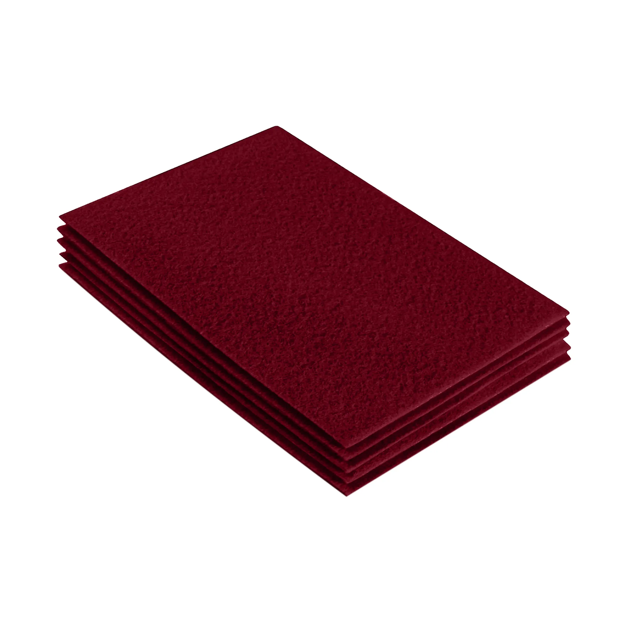 Acrylic Felt 9"X12" Sheet Packs | Dark Red