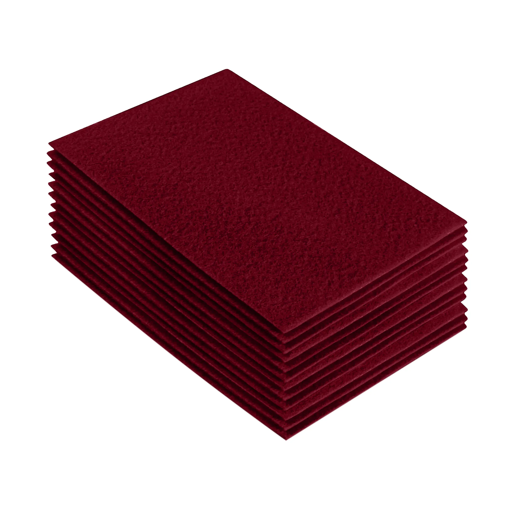 Acrylic Felt 9"X12" Sheet Packs | Dark Red