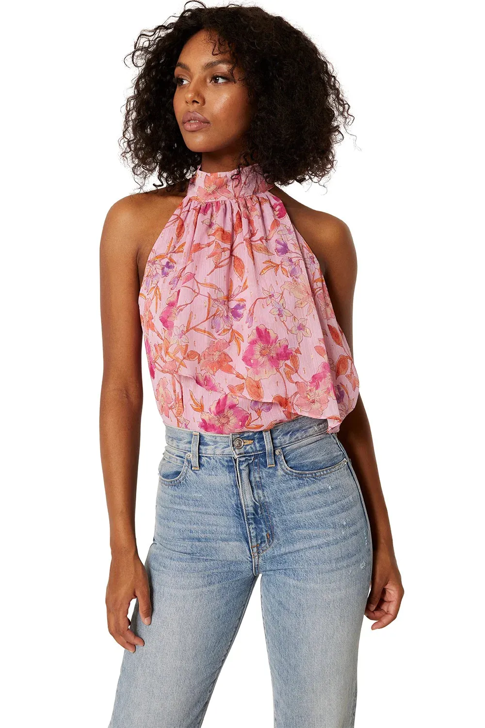 ANKA Sleeveless Blouse in Flora