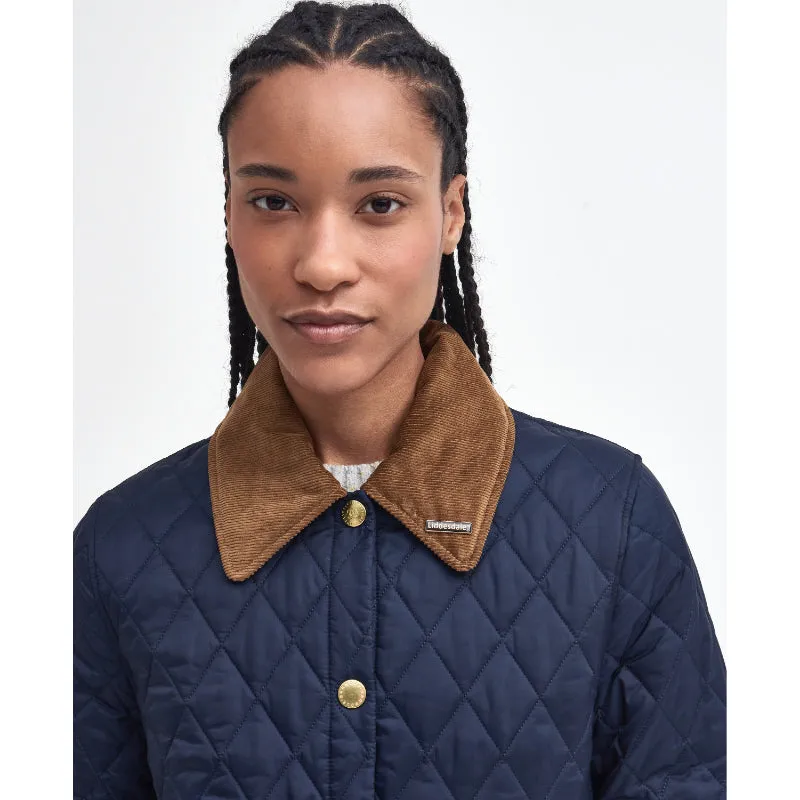 Barbour 30th Anniversary Cropped Ladies Liddesdale Jacket - Navy/Classic