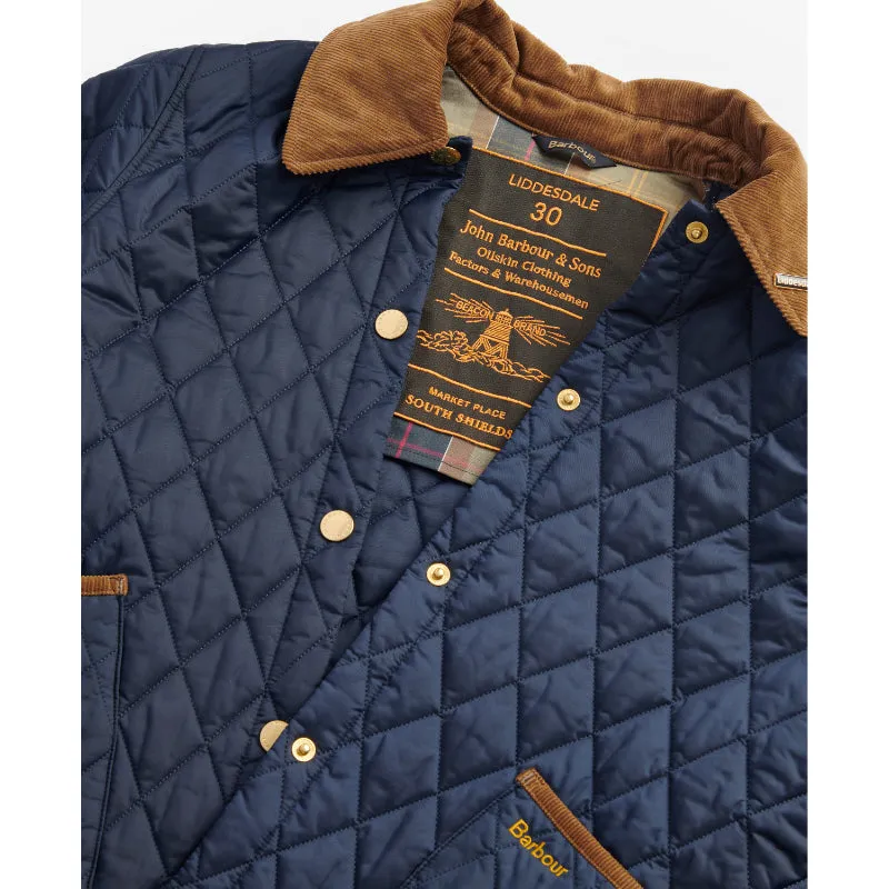 Barbour 30th Anniversary Cropped Ladies Liddesdale Jacket - Navy/Classic