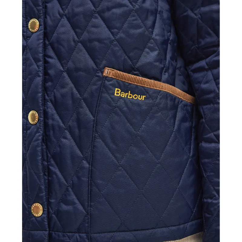 Barbour 30th Anniversary Cropped Ladies Liddesdale Jacket - Navy/Classic