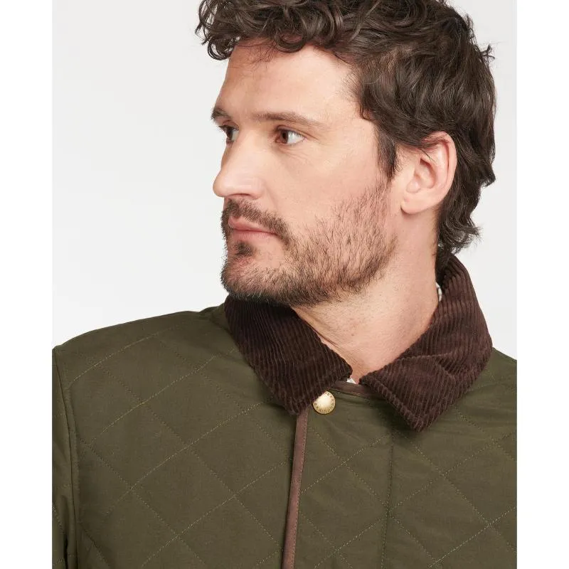 Barbour Burton Mens Quilted Waterproof Jacket - Dark Olive