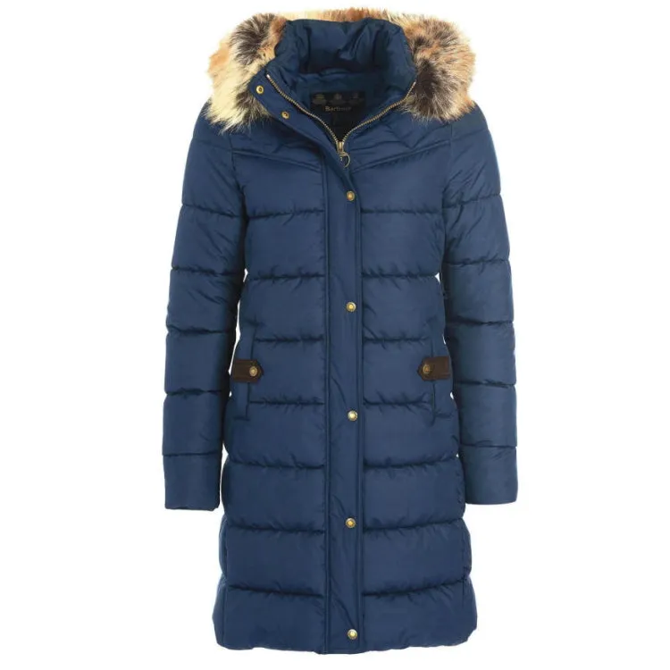 Barbour Ladies Rustington Quilted Jacket - Navy-Classic