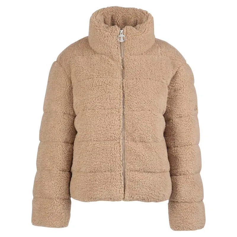 Barbour Lichen Ladies Quilted Teddy Fleece Jacket - Light Trench