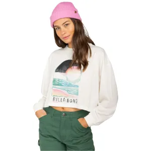 Billabong Womens Find Your Coast Long Sleeve Cropped T-Shirt