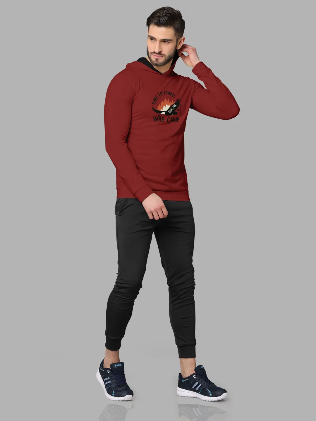 Bullmer Mens Loopknit Hooded T shirt by Hellcat