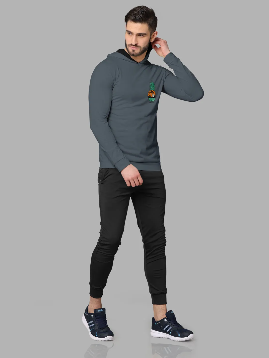 Bullmer Mens Loopknit Hooded T shirt by Hellcat