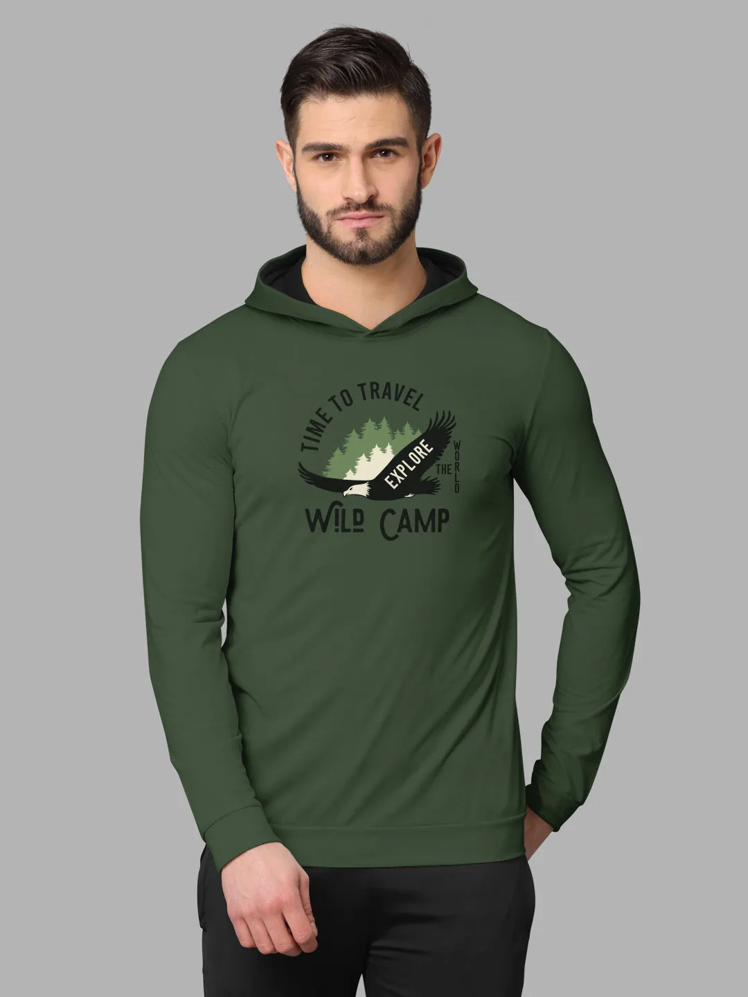 Bullmer Mens Loopknit Hooded T shirt by Hellcat