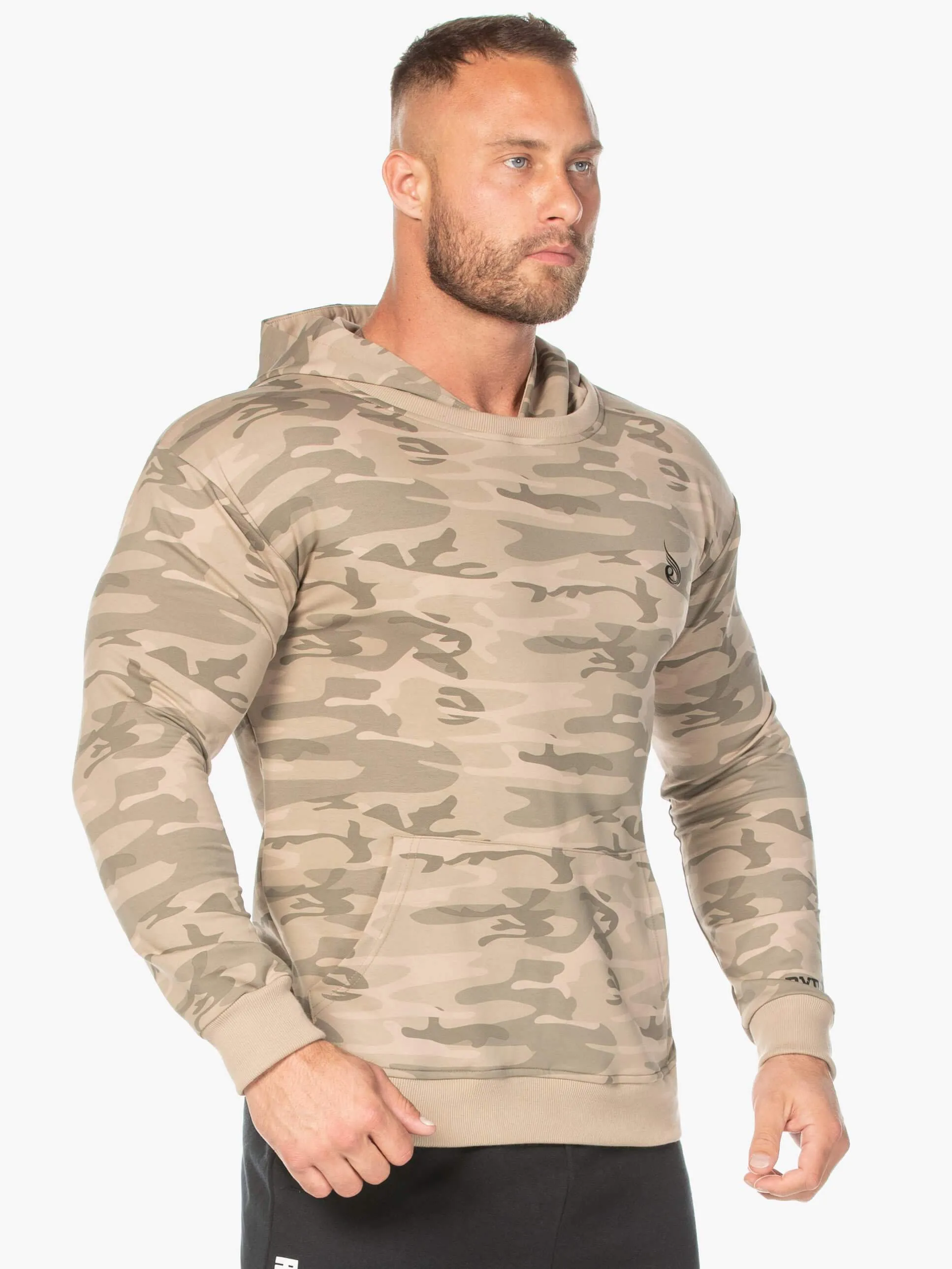 Camo Pullover Hoodie - Tan Camo