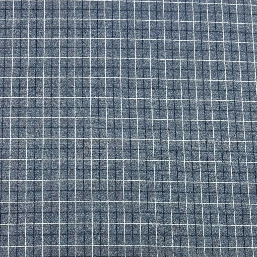 Checkered Soft Wool Touch Fabric