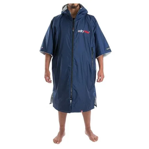 Dryrobe Advance Short Sleeve Changing Robe - Medium - Navy/Grey