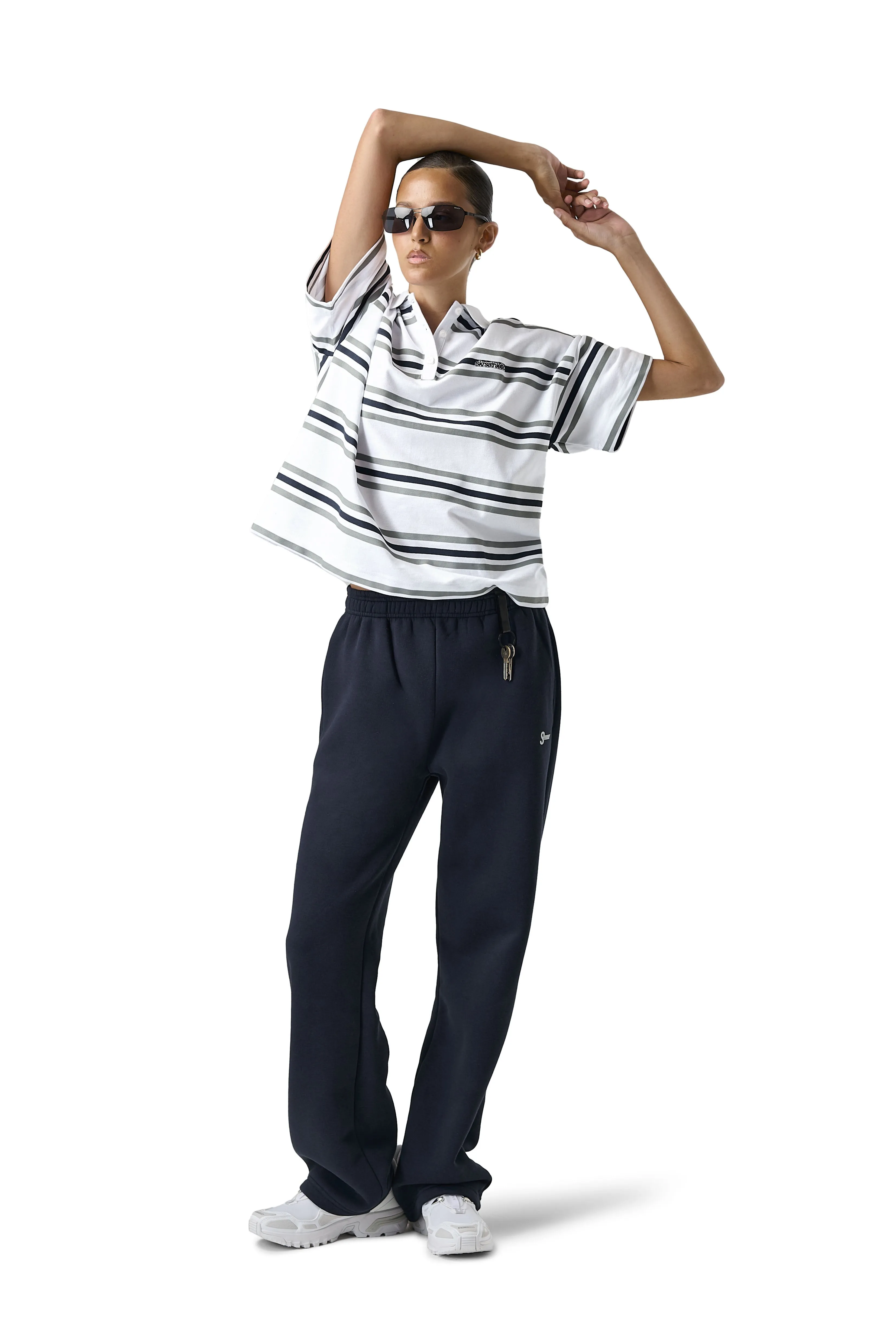 Easy Striped Oversized Polo