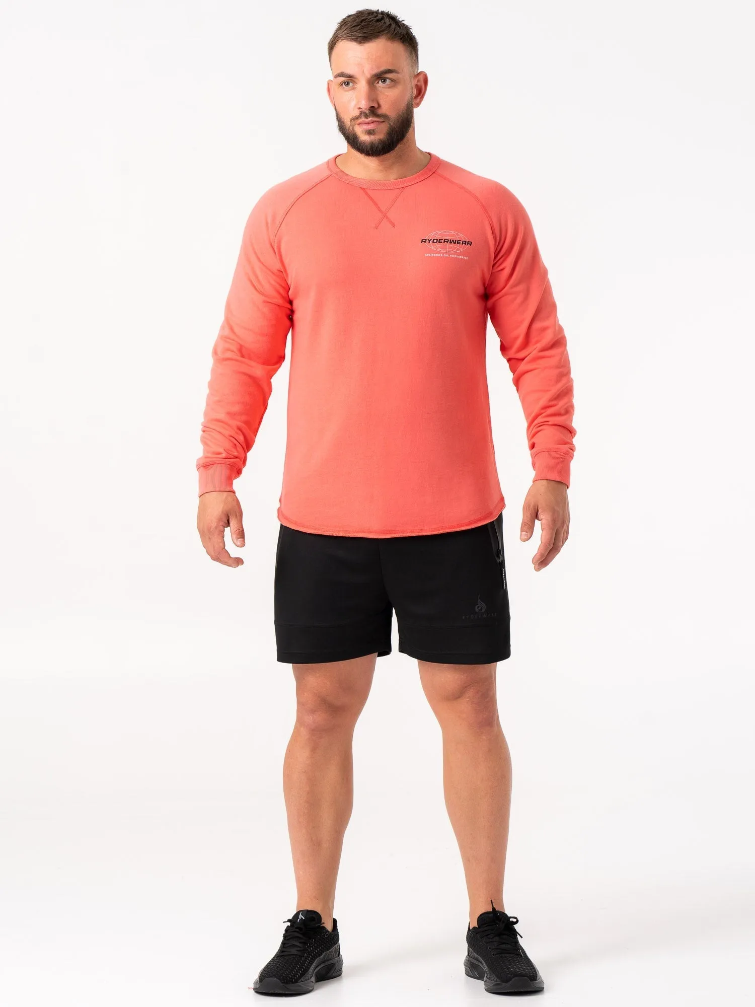 Energy Crew Neck - Coral