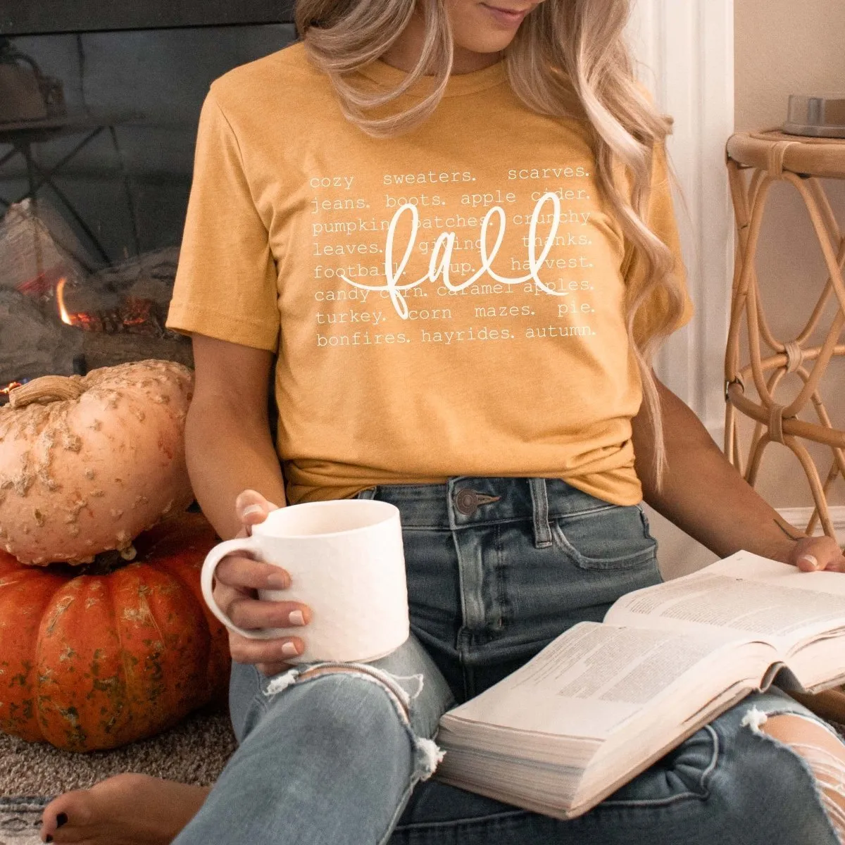 Fall Cozy Sweaters Wholesale Bella Graphic Tee - Quick Shipping