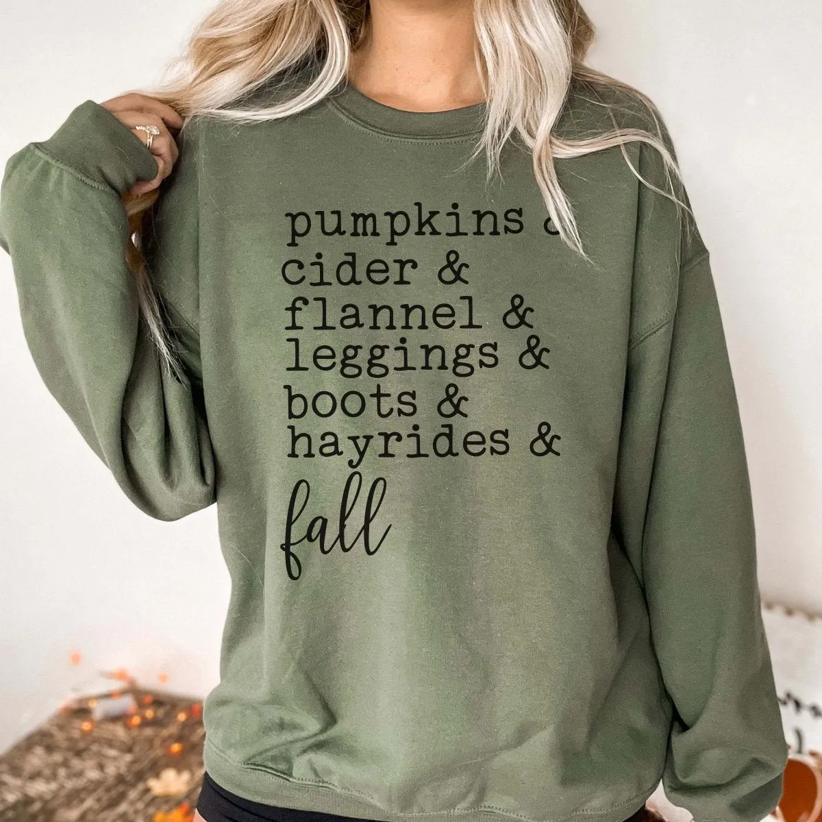 Fall List Wholesale Graphic Sweatshirt - Quick Shipping