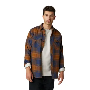 Fox Racing Traildust 2.0 Flannel Button-Up Deep Cobalt Brown