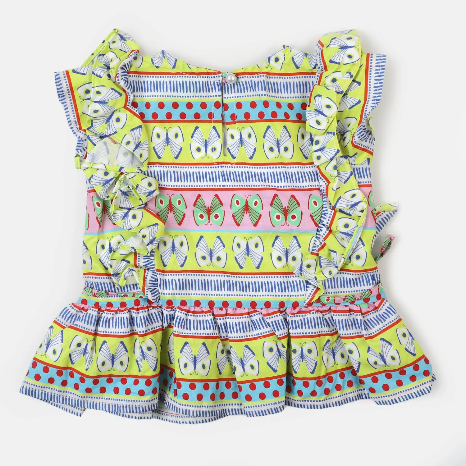 Girls Cotton Casual Top - Multi