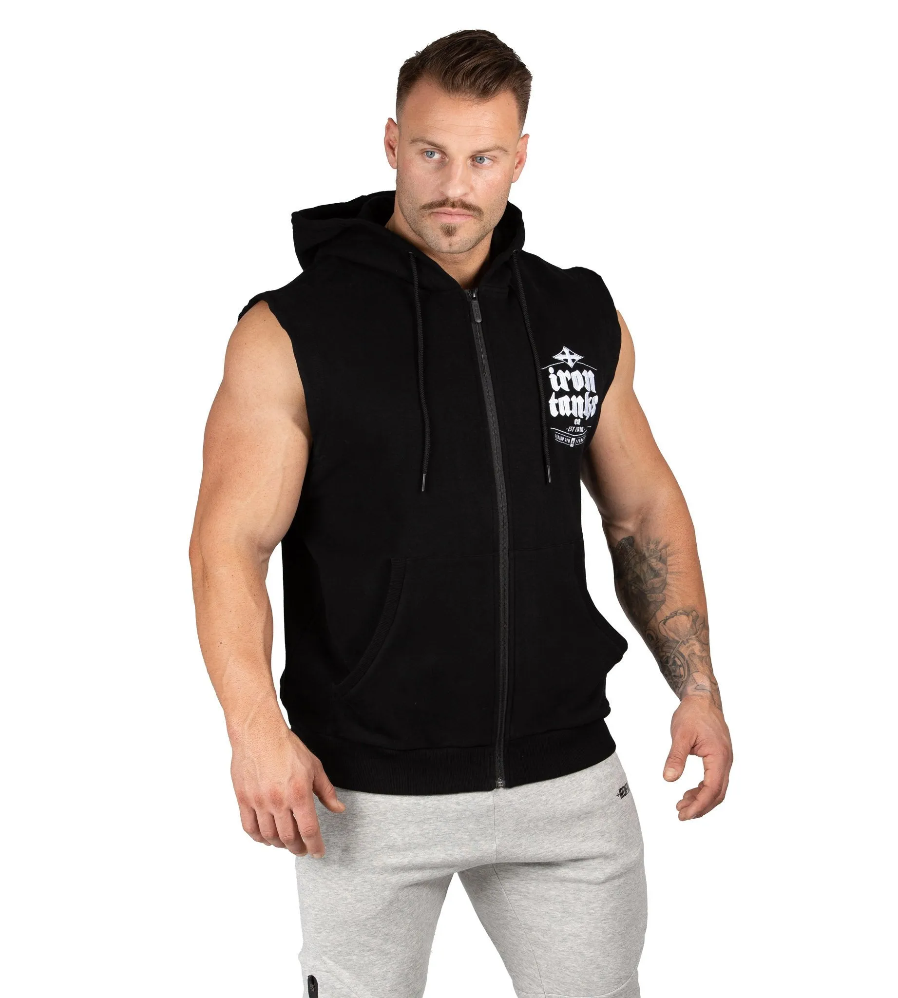 Hulk Sleeveless Hoodie III - Black