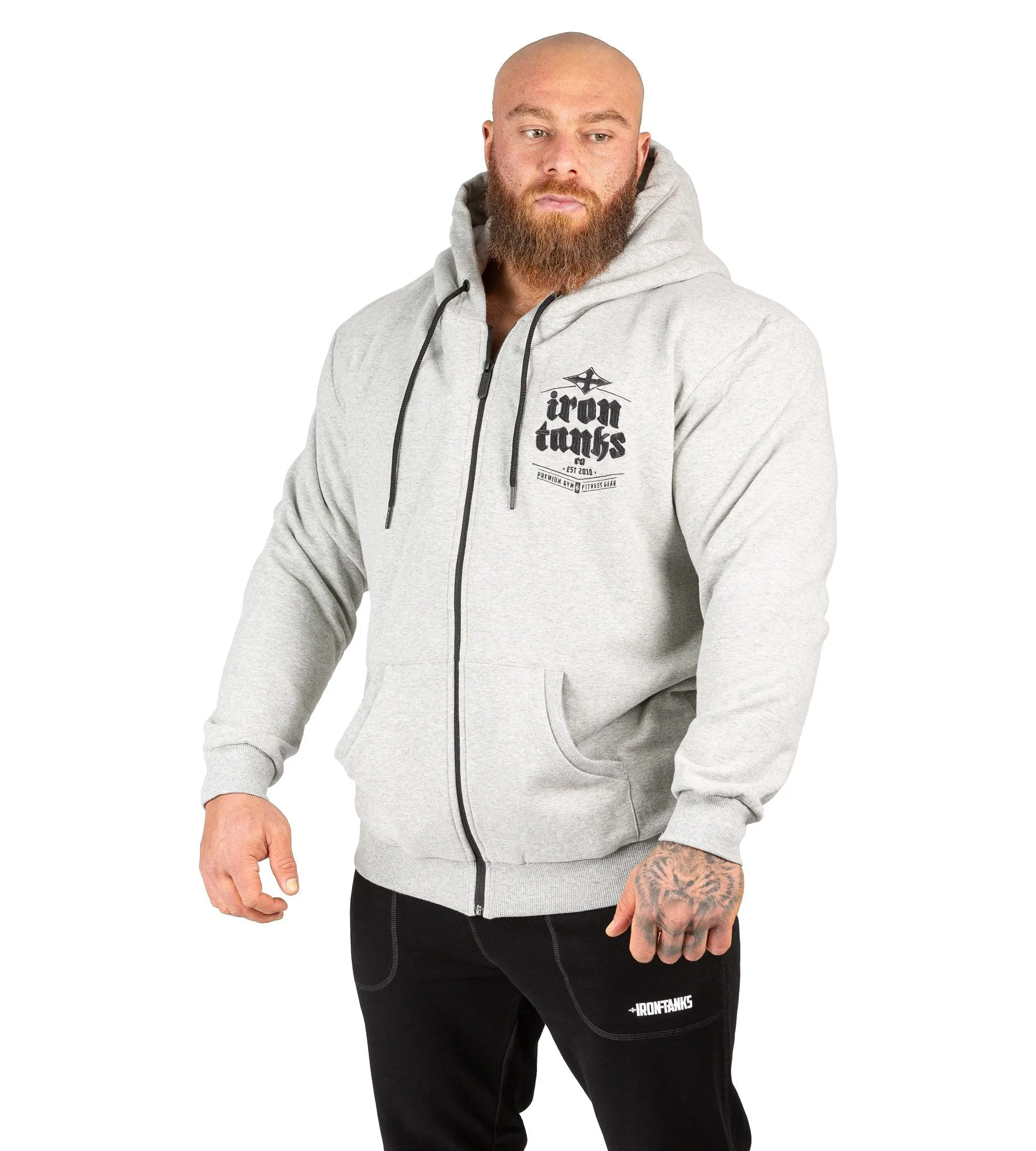 Hulk Zipper Hoodie III - Grey