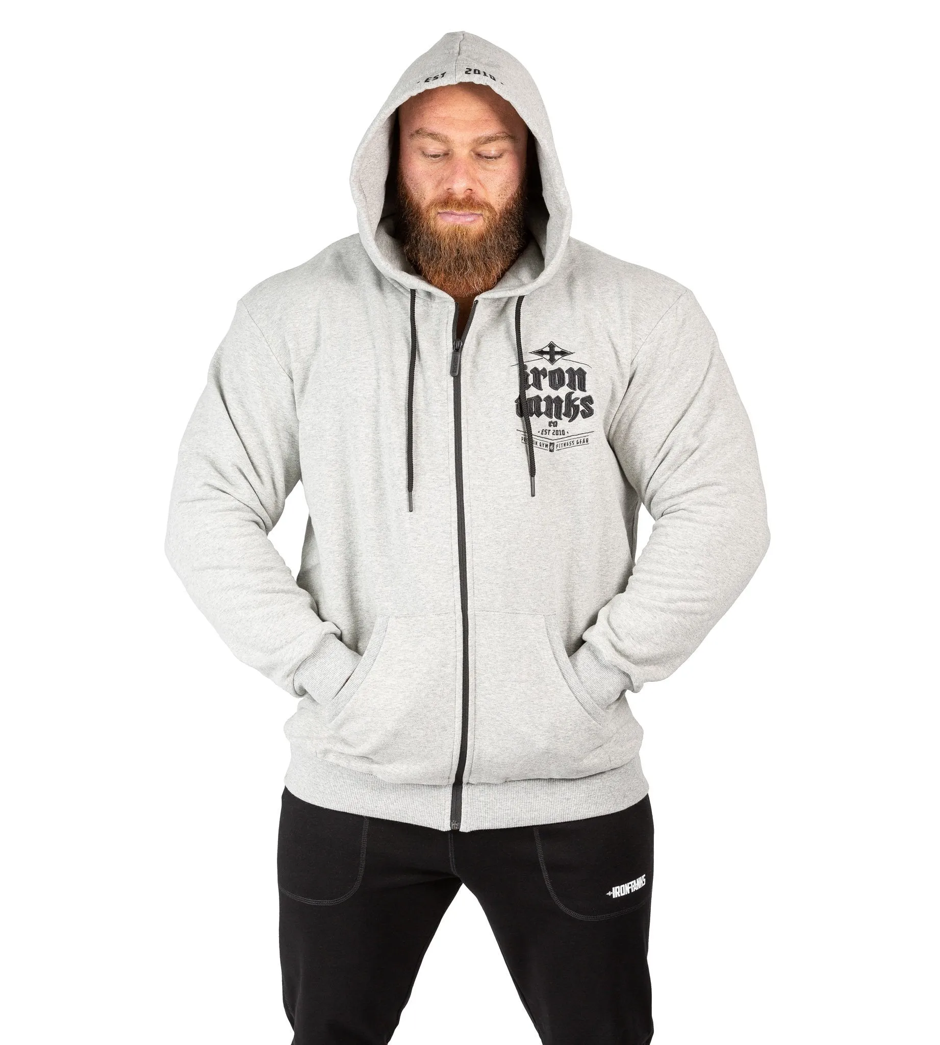 Hulk Zipper Hoodie III - Grey