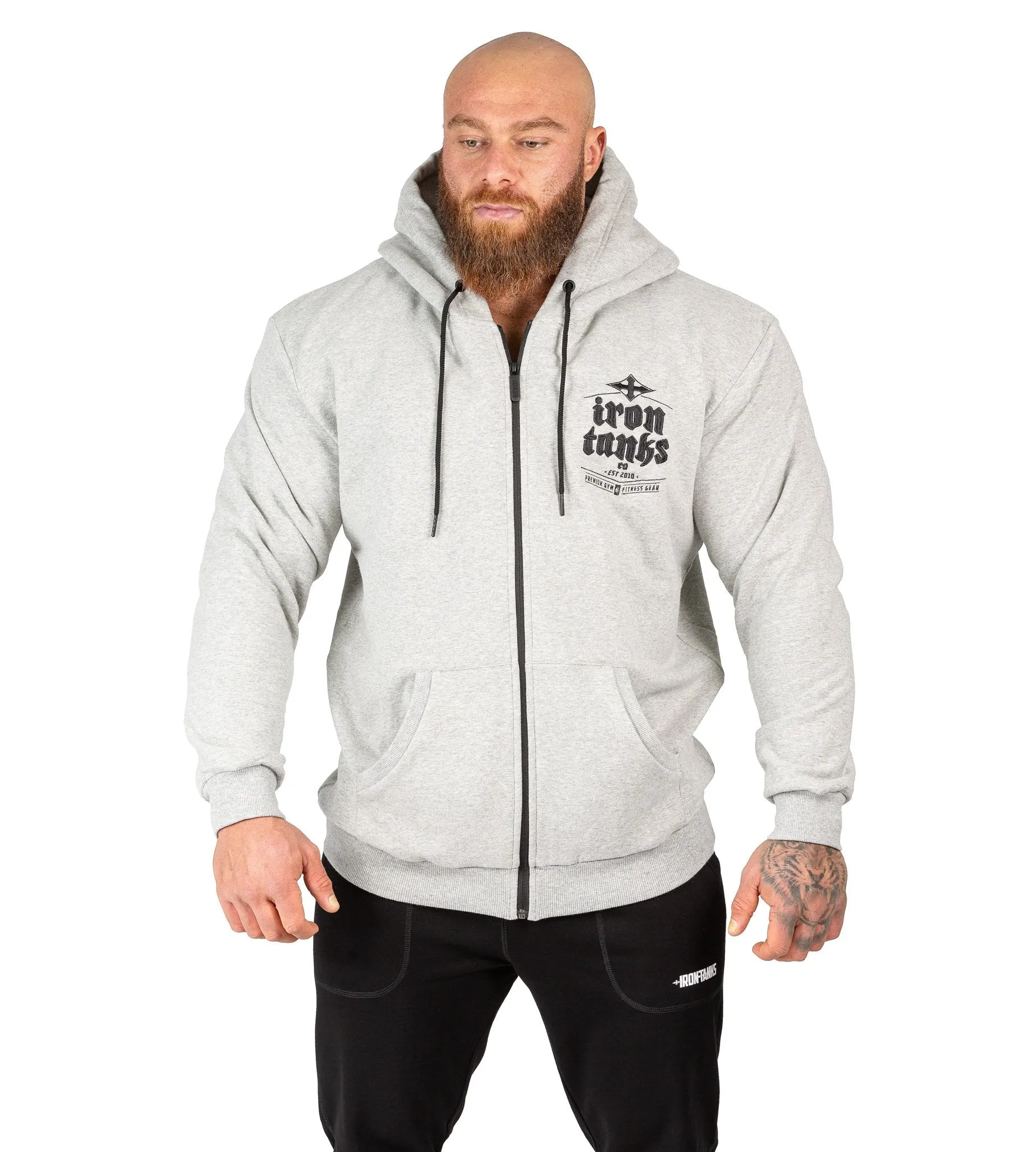 Hulk Zipper Hoodie III - Grey