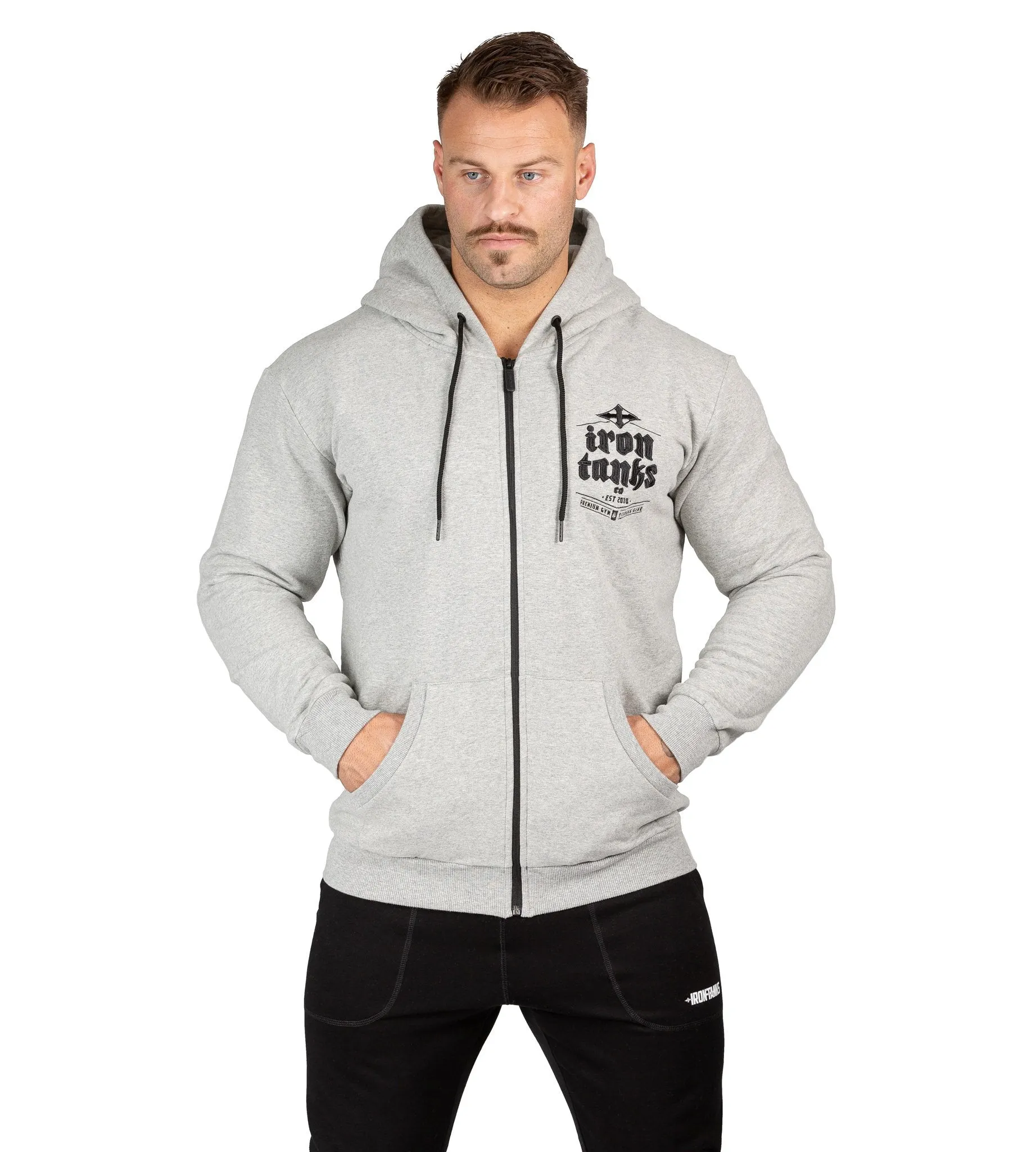 Hulk Zipper Hoodie III - Grey