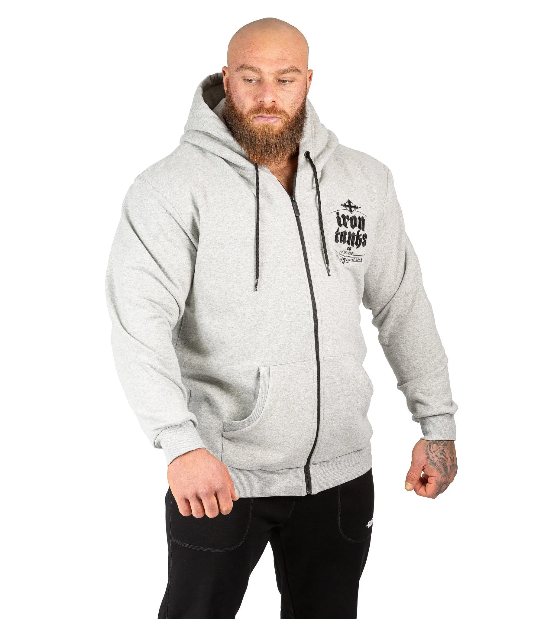 Hulk Zipper Hoodie III - Grey