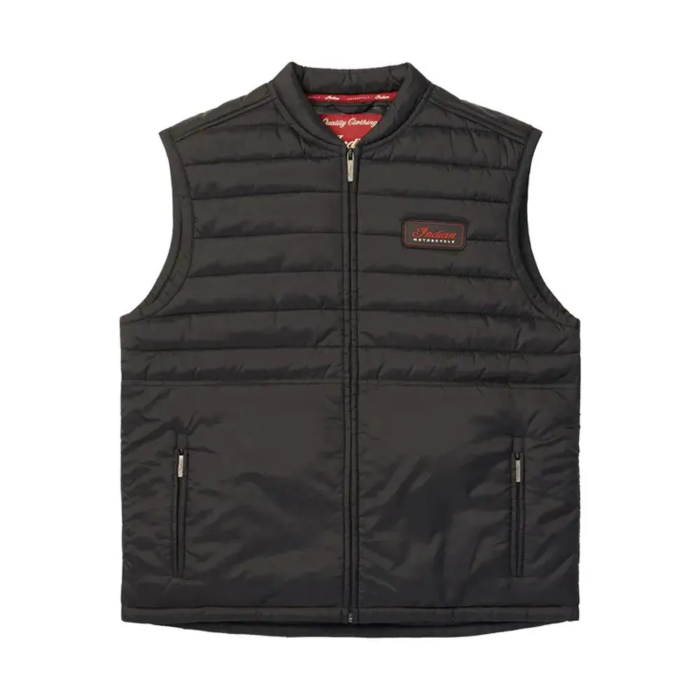 Indian Motorcycle  Mens Clayton Thermo Vest Warm Lightweight Breathable Black