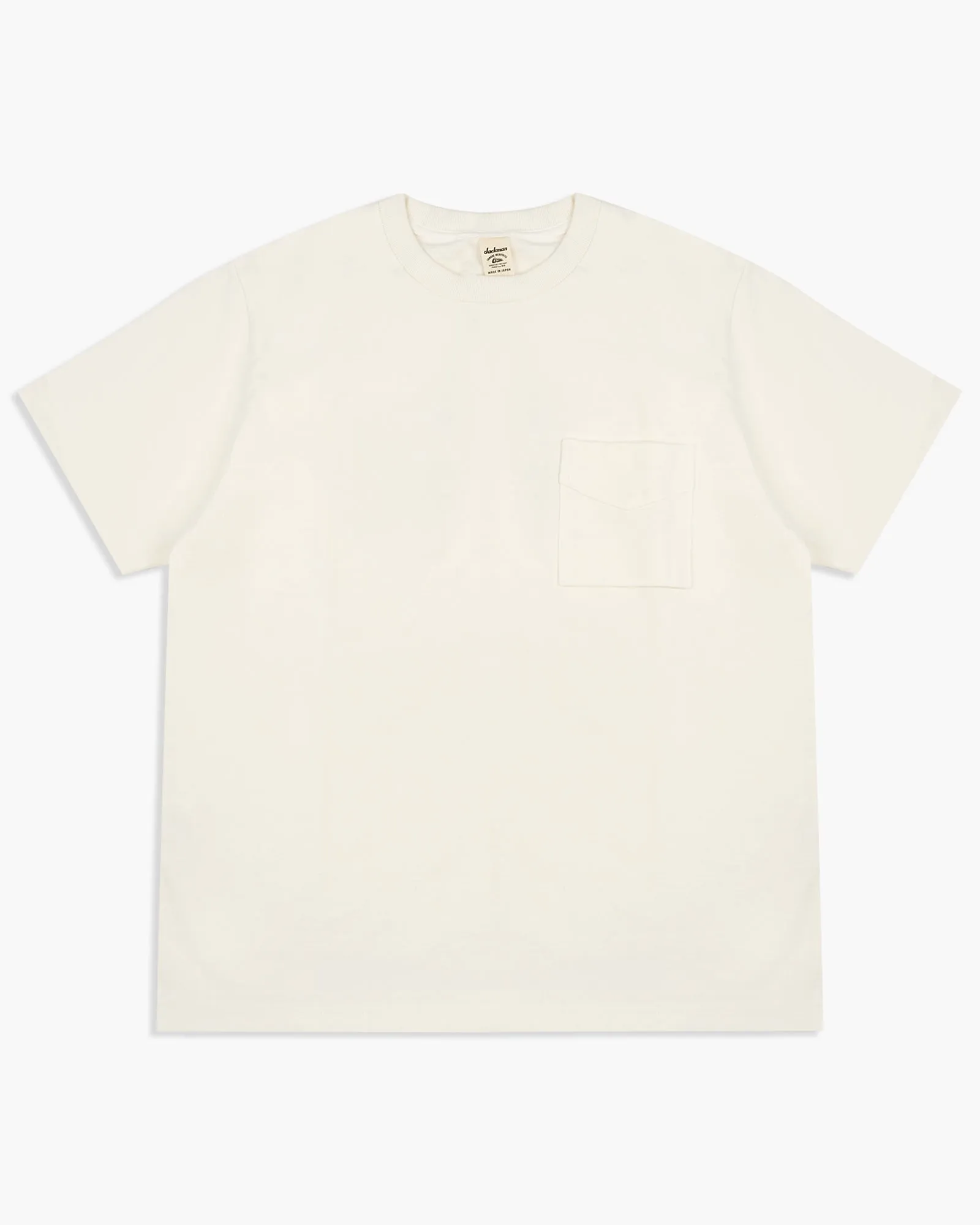 Jackman Dotsume Pocket Tee - Off White