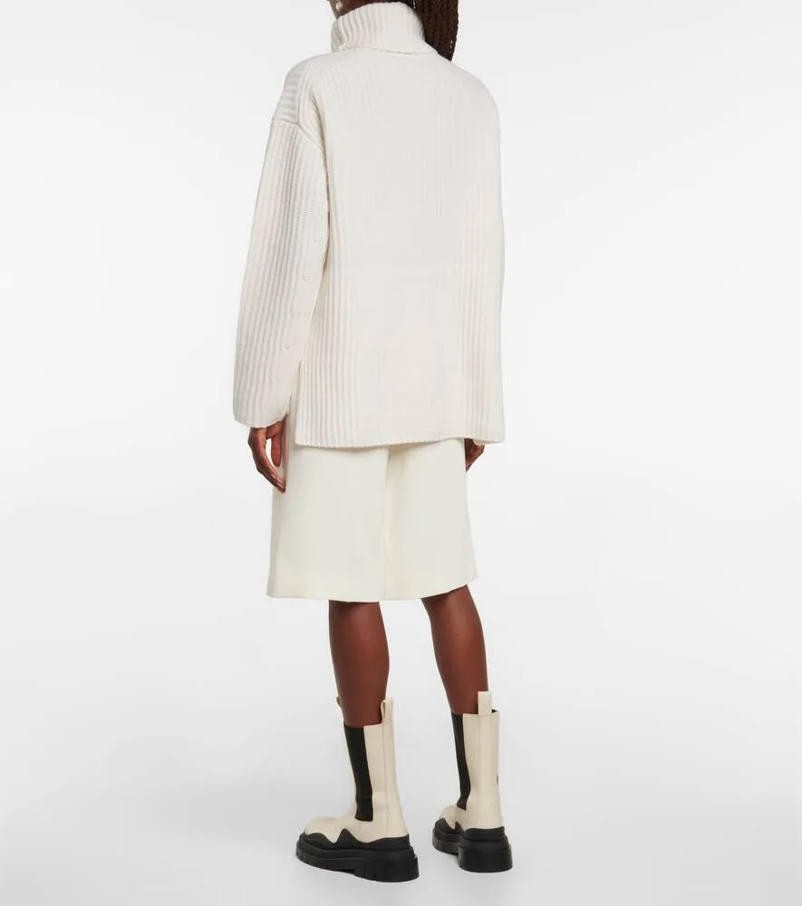 JOSEPH wool turtleneck sweater, white