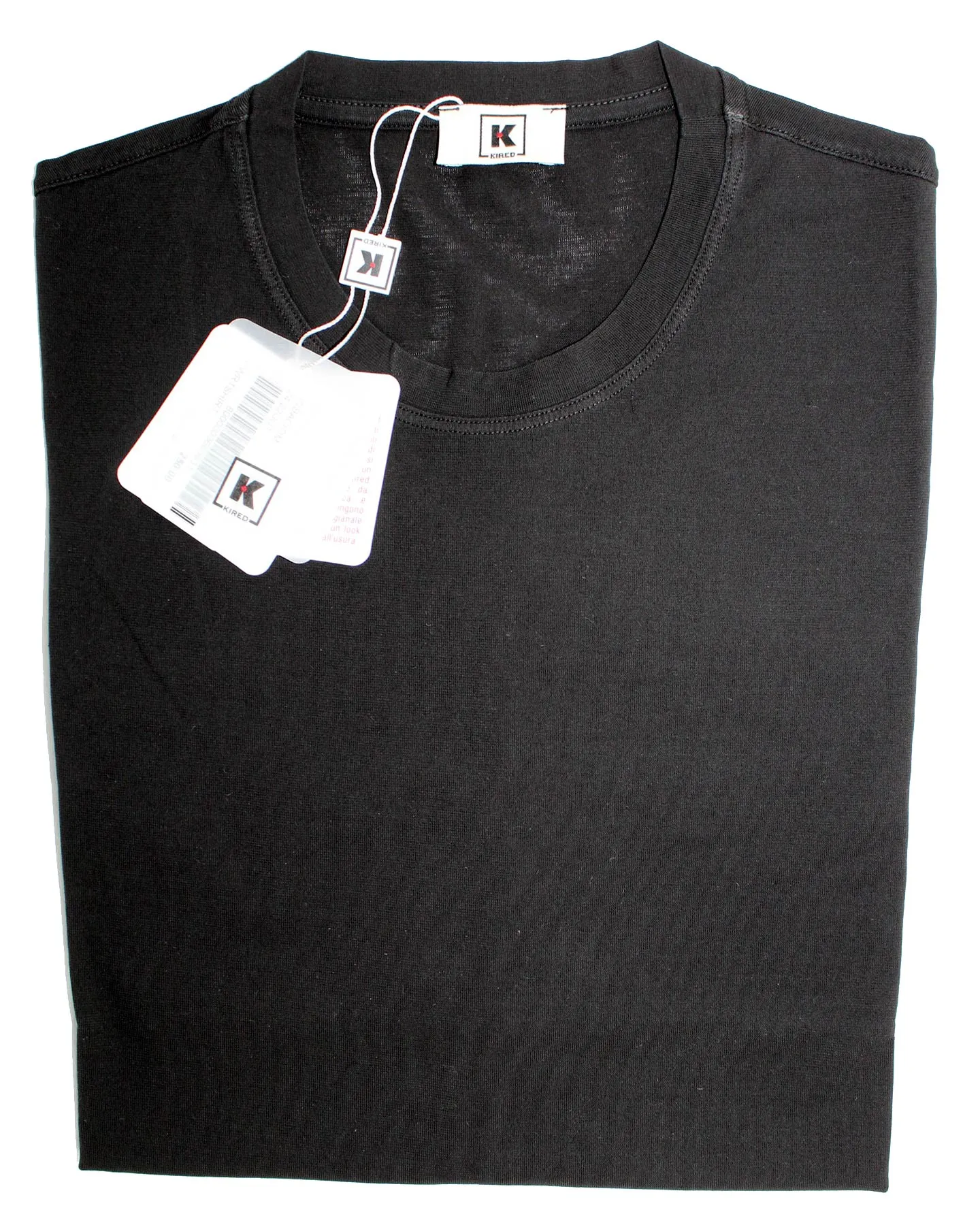 Kired Kiton T-Shirt Black Crêpe Cotton 56 / XXL