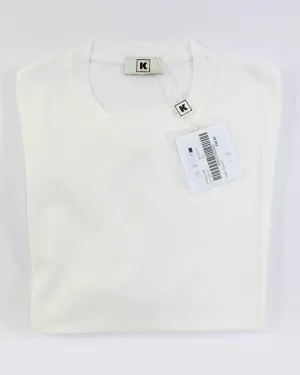 Kired Kiton T-Shirt White Crêpe Cotton EU 52/ L