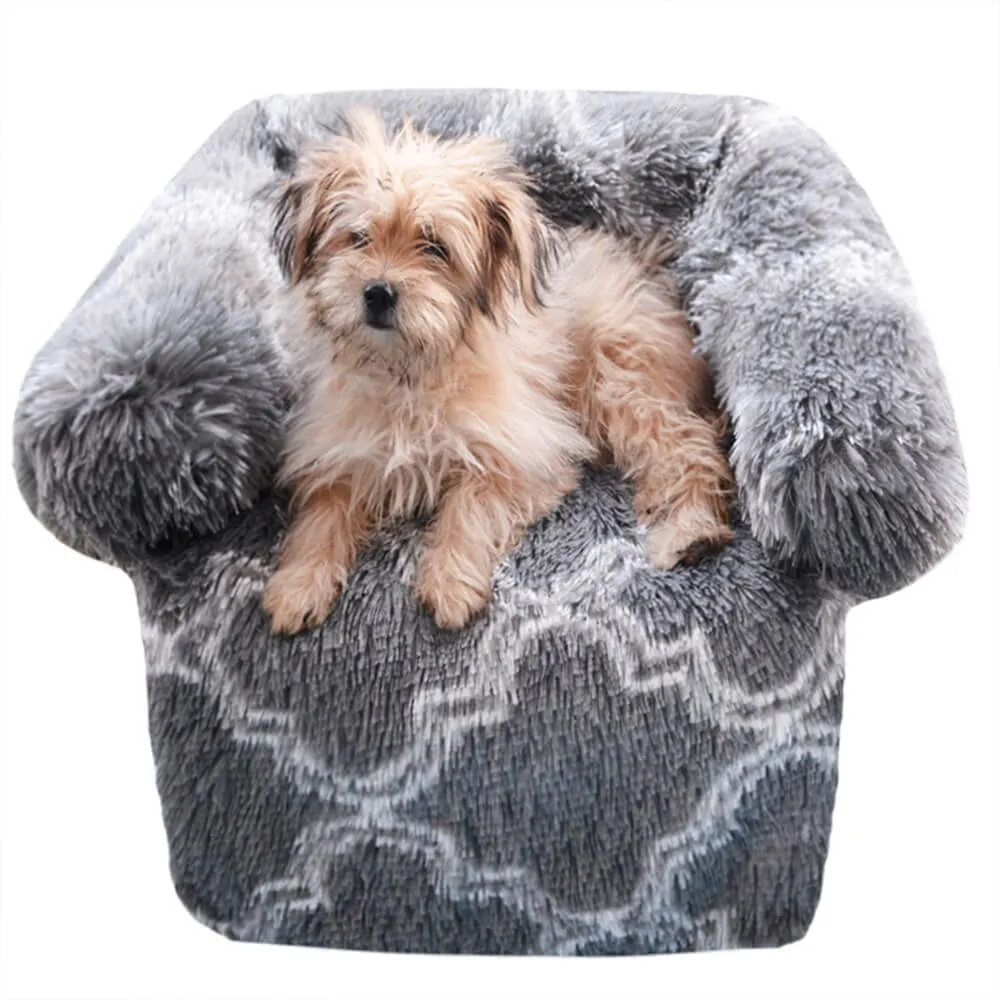 Luxury Plaid Comfort Plush Washable Dog & Cat Sofa Bed