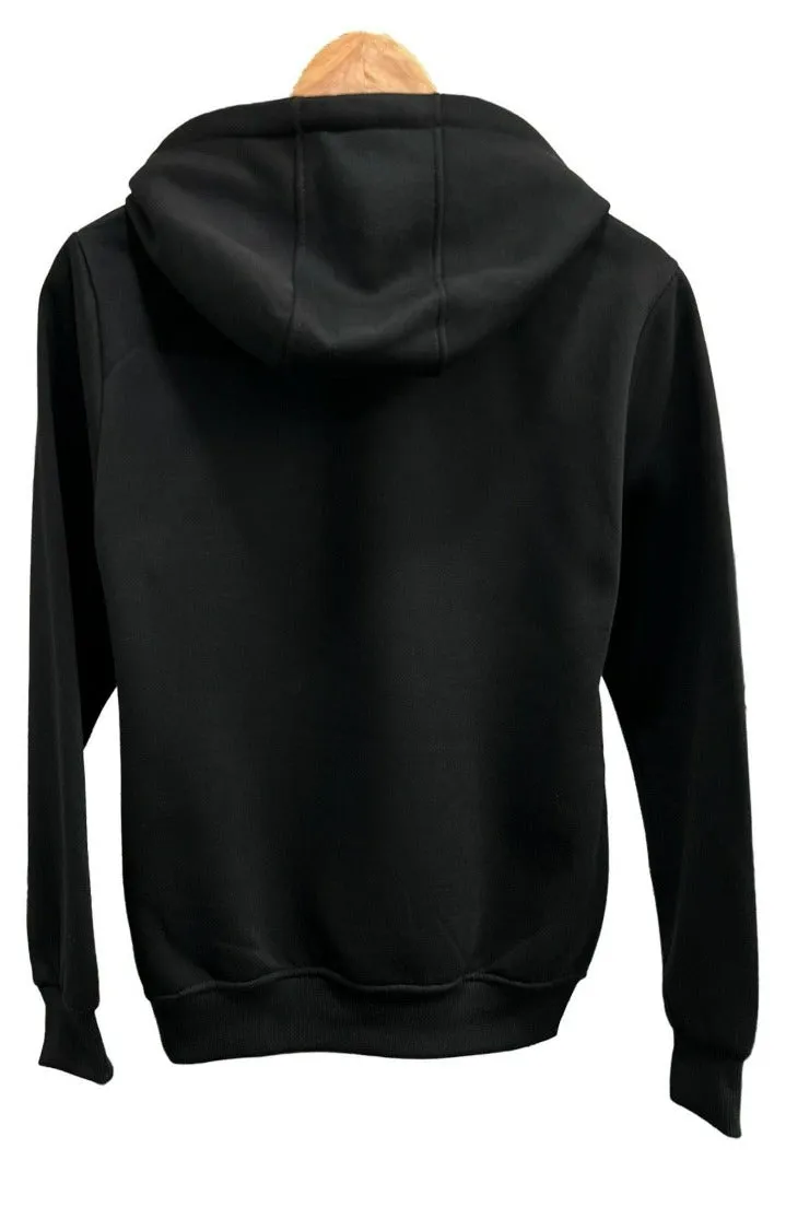 Men's Black Graphic Hoodies Long Sleeves Heavy Blend Tailored Recreation