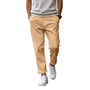 Men's Classic Comfort Solid Color Casual Pants 81700765K