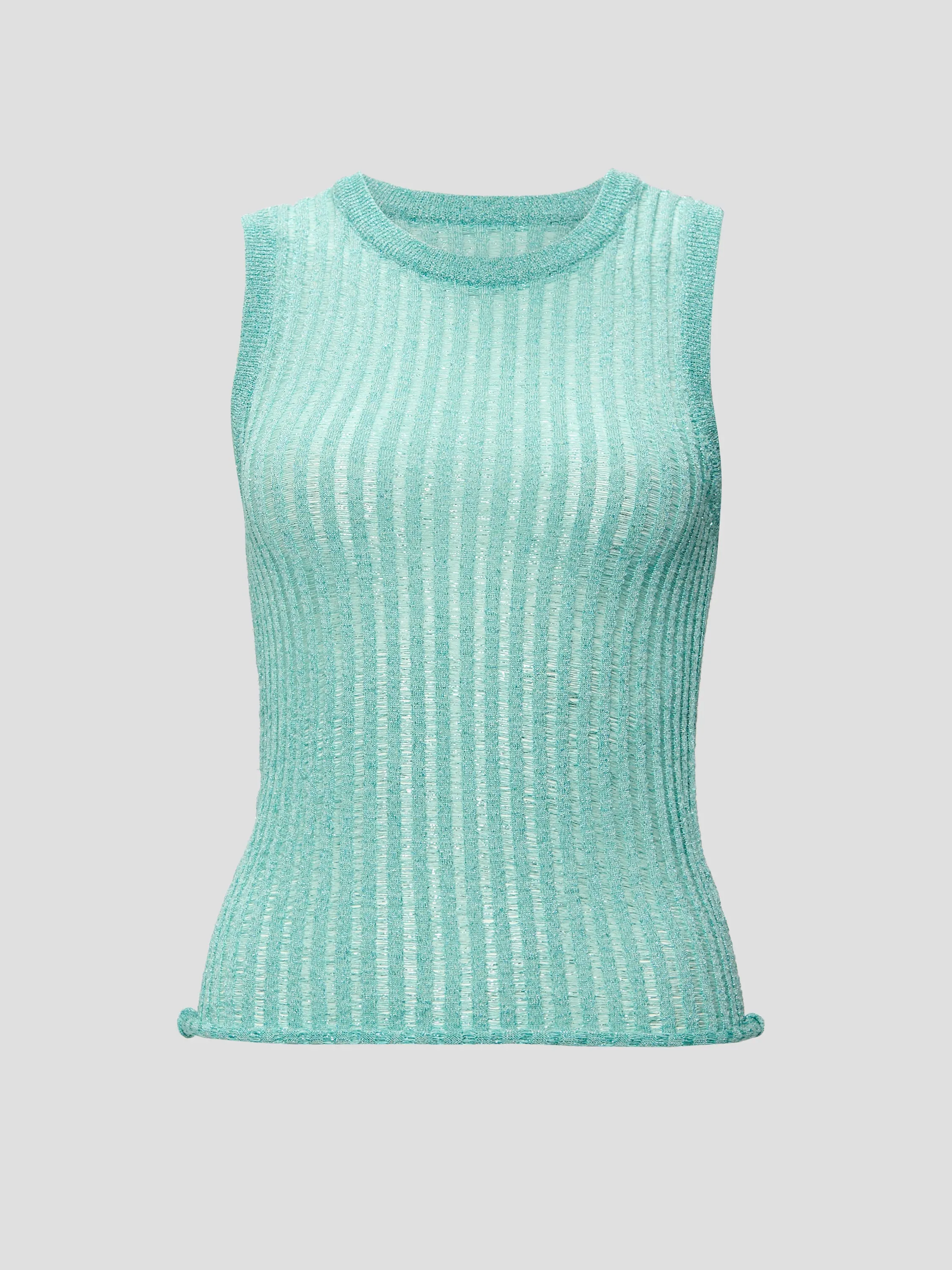 Metallic Knit Tank Top