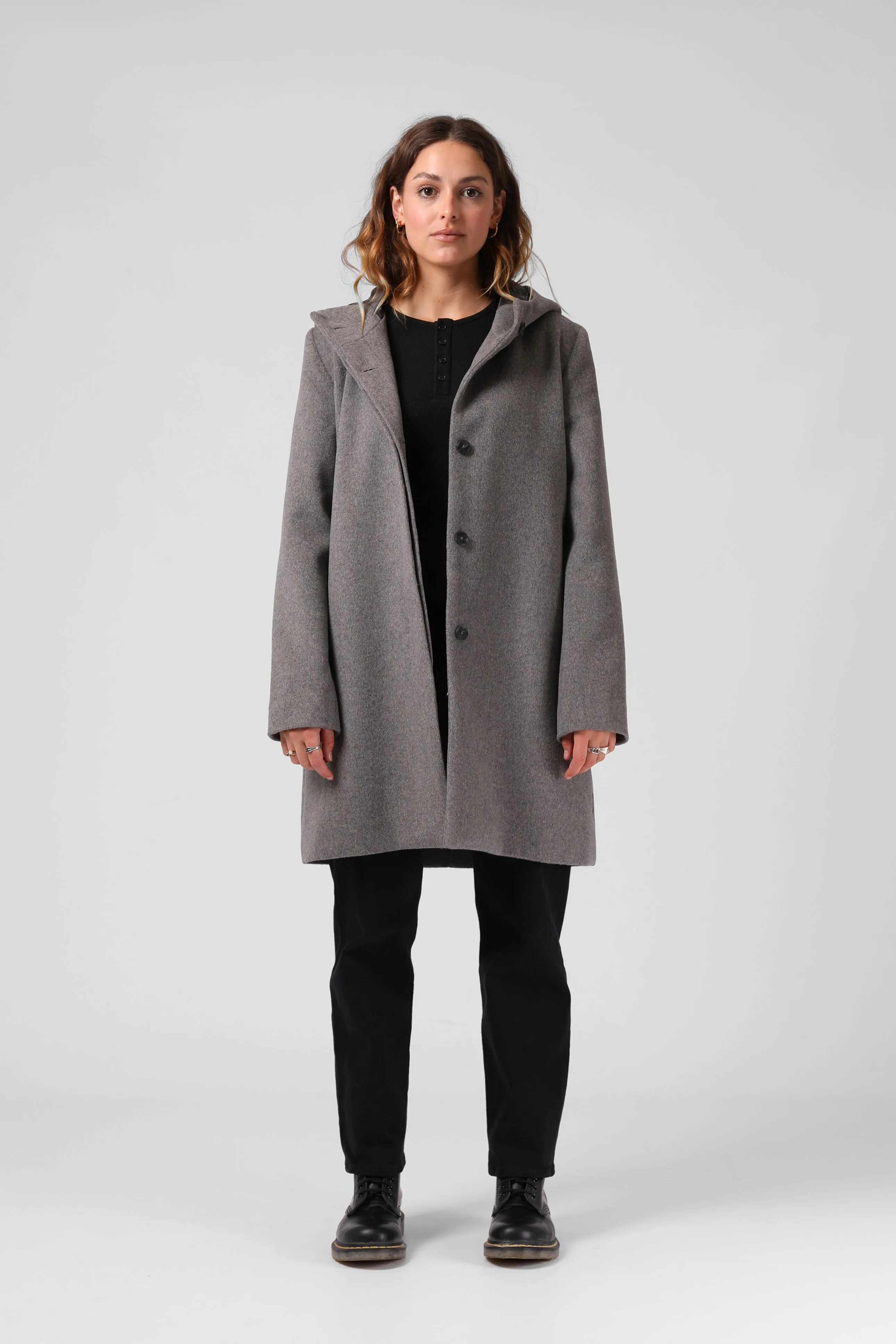 Milford Overcoat - Grey Marl