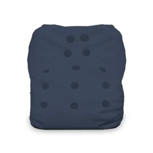 Navy Snap Natural One Size All in One Diaper