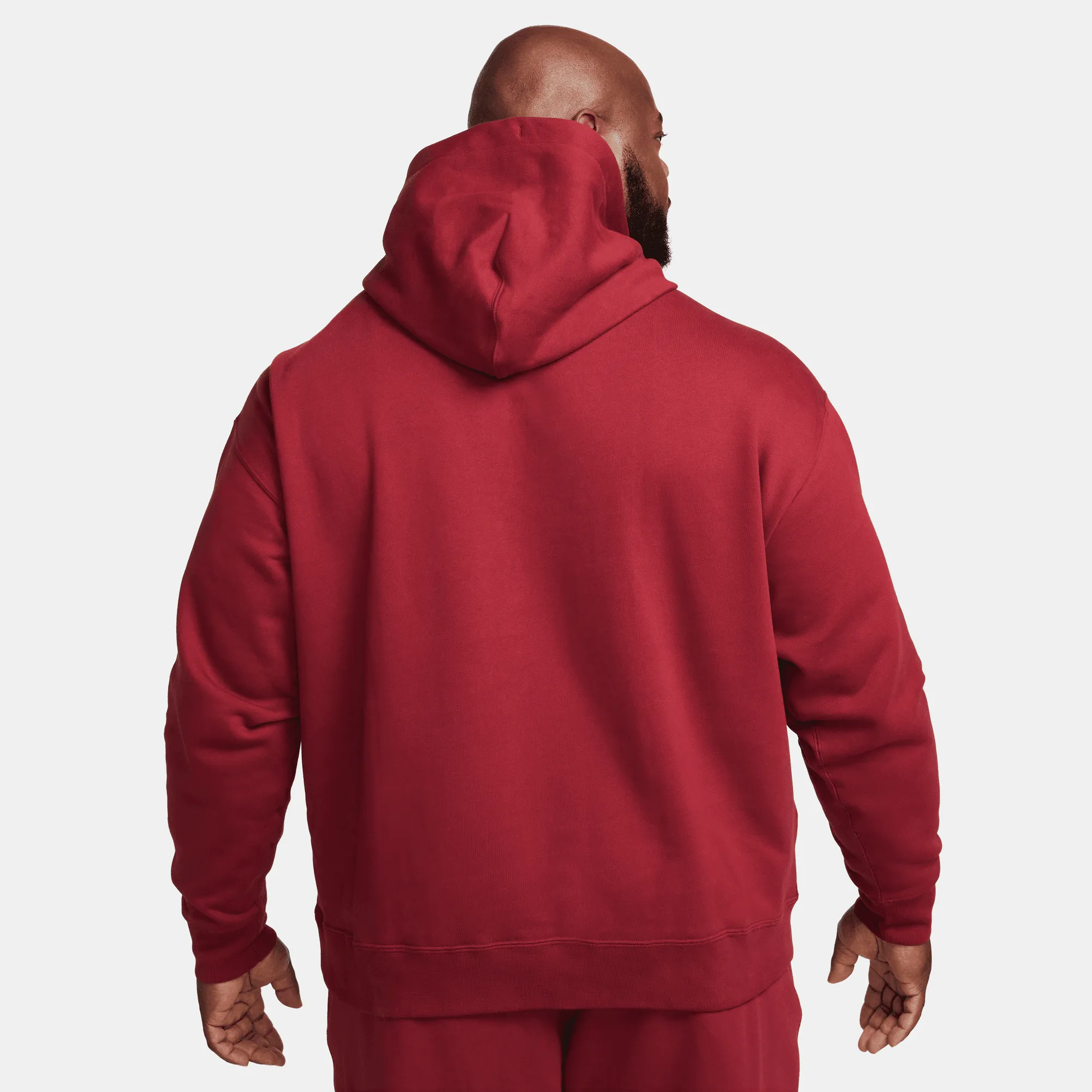 Nike Solo Swoosh Team Red Fleece Pullover Hoodie