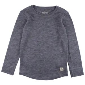 Nordic Label Wool Base Layer Top: Dark Grey Melange