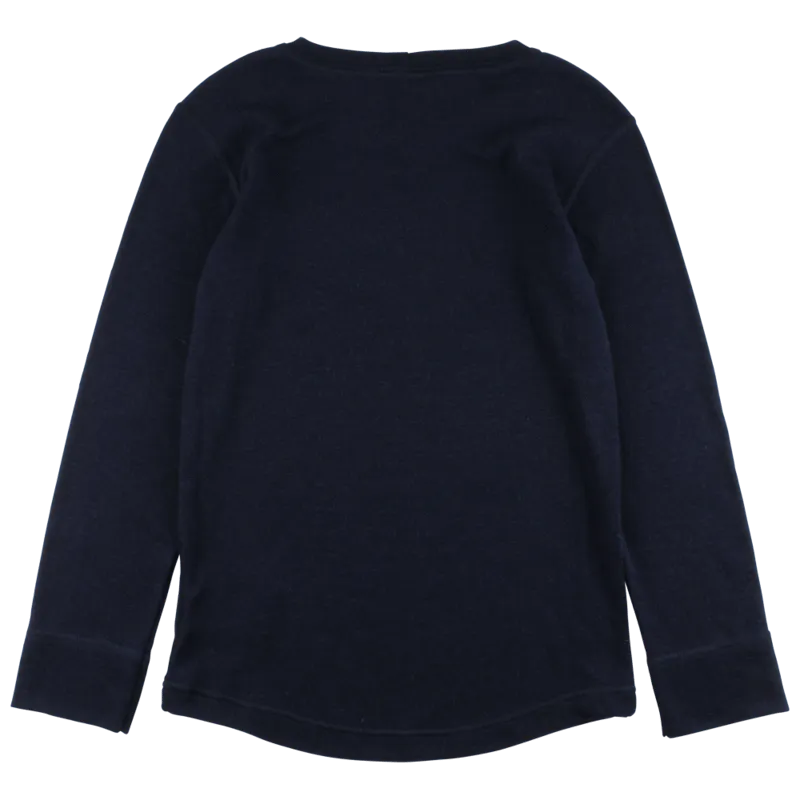 Nordic Label Wool Base Layer Top: Total Eclipse (Navy)